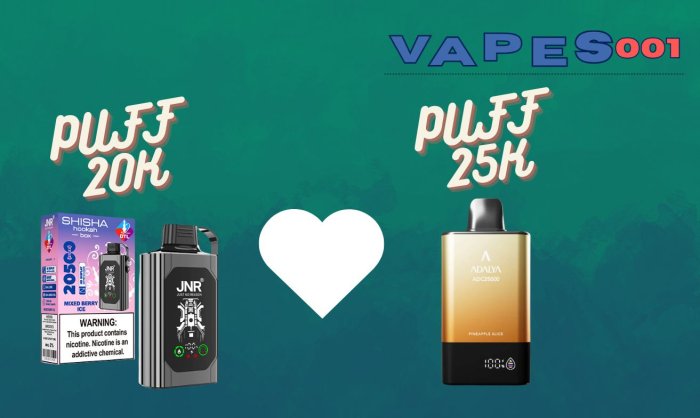 Confronto prezzi per Puffs 20000 Taff e 25000 Taff in Francia