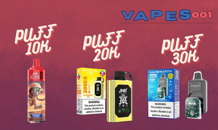 ¿Cómo elegir la capacidad correcta de la vape desechable: 10000, 20000 o 30000 puffs?