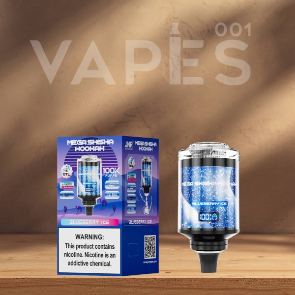 JNR - Mega Shisha Hookah - 100000 Puffs - 2% Nicotina - Cabeza De Shisha Electrónica