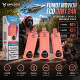 Fumot - ECO 3in1 24K - Vape Usa e Getta / Disposable Vape - 2% nicotina - 3 Gusti