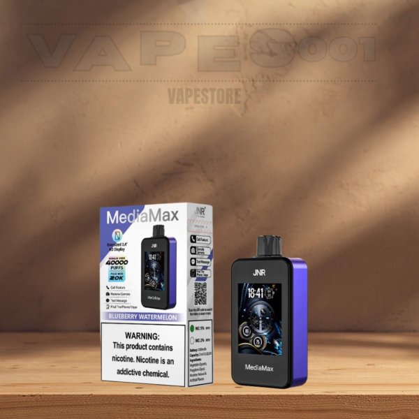 JNR - MediaMax - 40K - Vaper Desechable - 2% Nicotina - Smart Connect
