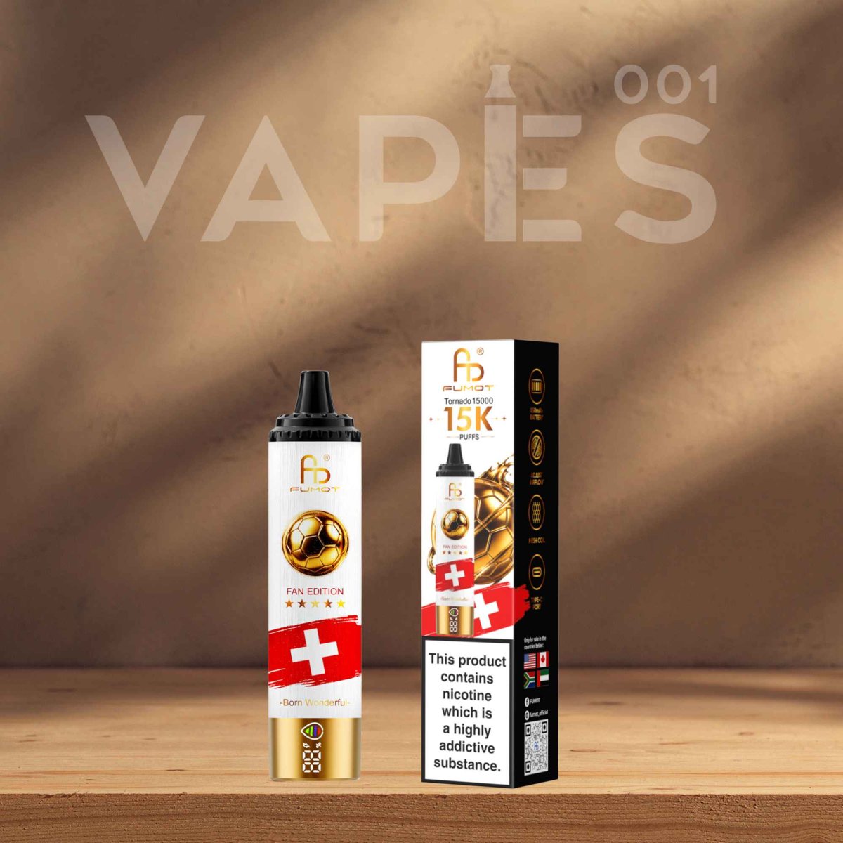 Fumot - Tornado 15K Fan Edition - Vape Desechable 2% Nicotina